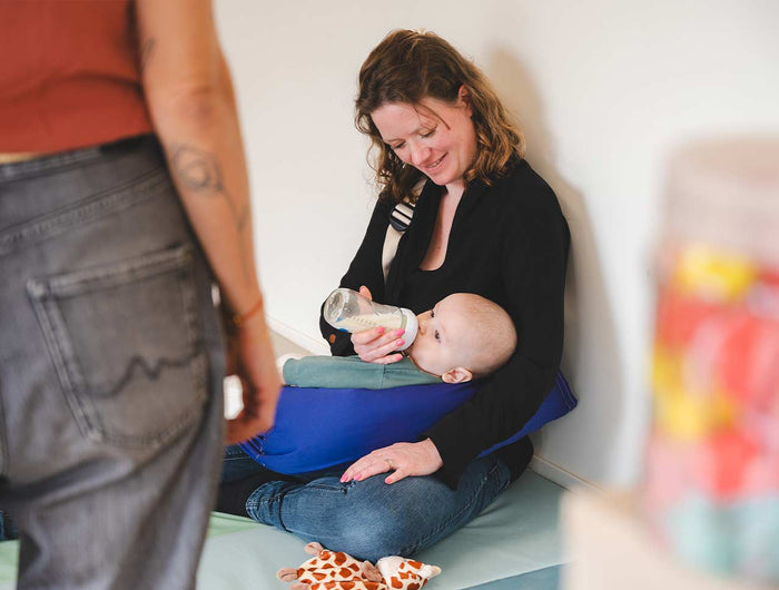 <h4>SECTEUR DE LA PETITE ENFANCE</h4><h1>Réduire des sollicitations musculaires pendant la tétée</h1>